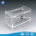 Economical Transparent Acrylic Desk Tissue Boxes Used in Hotel